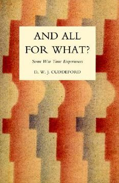 portada and all for what? (en Inglés)