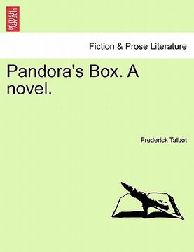 portada pandora's box. a novel. (en Inglés)