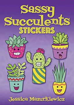 portada Sassy Succulents Stickers (Dover Stickers) (in English)
