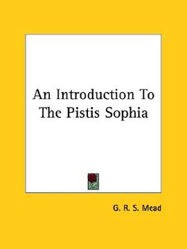 portada an introduction to the pistis sophia (en Inglés)