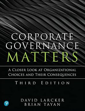 portada Corporate Governance Matters: A Closer Look at Organizational Choices and Their Consequences (in English)