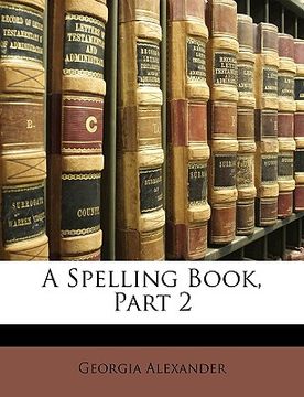 portada a spelling book, part 2