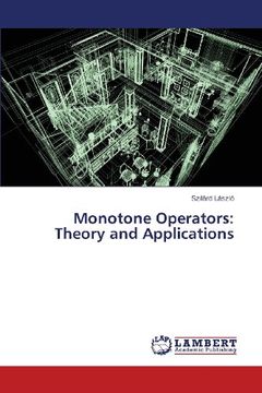 portada Monotone Operators: Theory and Applications