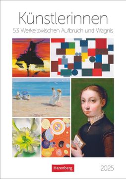 portada Künstlerinnen Wochen-Kulturkalender 2025 - 53 Werke Zwischen Aufbruch und Wagnis