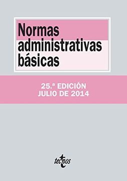 portada Normas Administrativas Básicas (Derecho - Biblioteca De Textos Legales) (in Spanish)