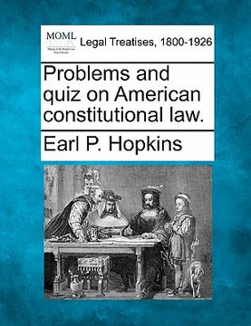 portada problems and quiz on american constitutional law. (in English)