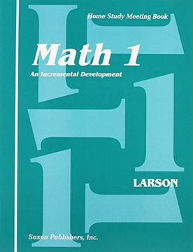 portada Saxon Math 1 Homeschool: Student's Meeting Book 1st Edition (in English)