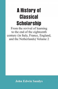 portada A History of Classical Scholarship 