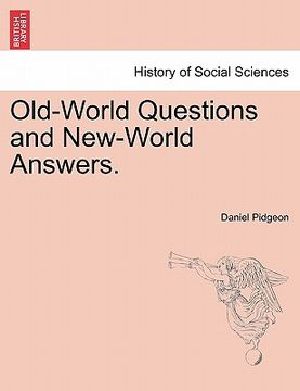 portada old-world questions and new-world answers.