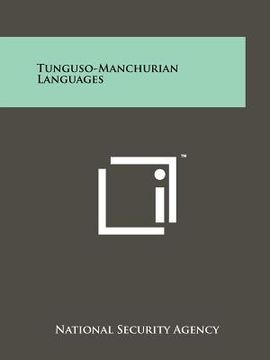 portada tunguso-manchurian languages (in English)