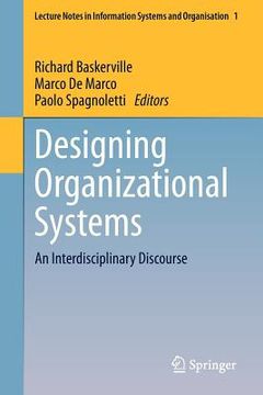portada designing organizational systems: an interdisciplinary discourse (en Inglés)
