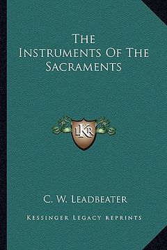 portada the instruments of the sacraments (in English)