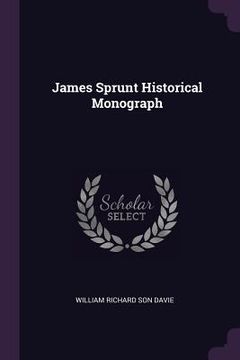 portada James Sprunt Historical Monograph