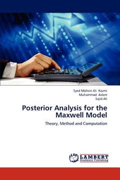 portada posterior analysis for the maxwell model (en Inglés)