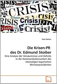 portada Die Krisen-PR  des Dr. Edmund Stoiber