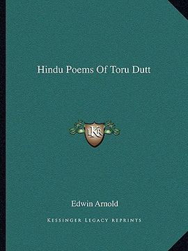 portada hindu poems of toru dutt (en Inglés)