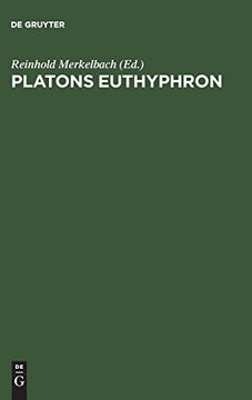 portada Platons Euthyphron (en Alemán)