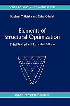 portada elements of structural optimization (en Inglés)