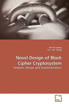 portada novel design of block cipher cryptosystem (en Inglés)