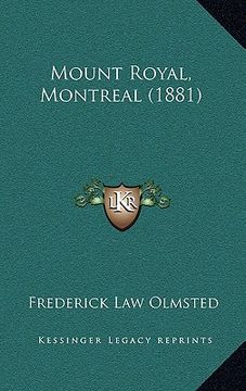 portada mount royal, montreal (1881) (en Inglés)