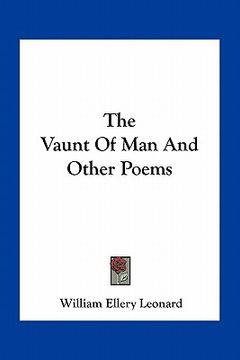 portada the vaunt of man and other poems (en Inglés)