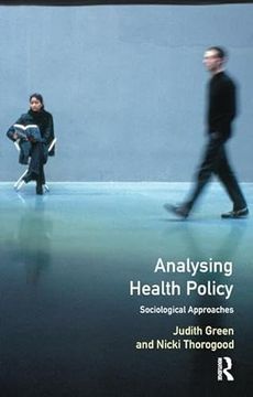 portada Analysing Health Policy: A Sociological Approach (en Inglés)