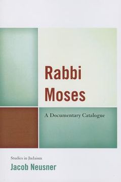 portada rabbi moses: a documentary catalogue