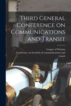 portada Third General Conference on Communications and Transit
