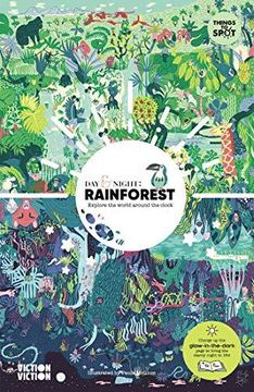 portada Day & Night: Rainforest: Explore the World Around the Clock (en Inglés)