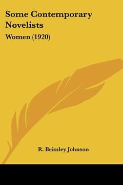 portada some contemporary novelists: women (1920)