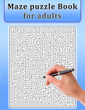 portada Maze Puzzle Book for Adults (en Inglés)