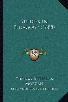 portada studies in pedagogy (1888) (en Inglés)