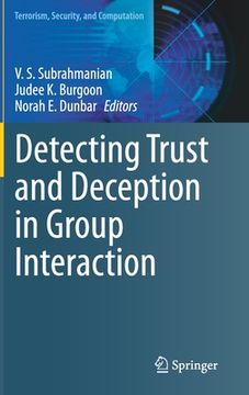 portada Detecting Trust and Deception in Group Interaction (en Inglés)