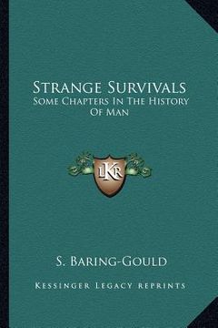 portada strange survivals: some chapters in the history of man (en Inglés)