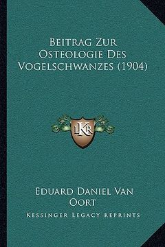 portada Beitrag Zur Osteologie Des Vogelschwanzes (1904) (en Alemán)