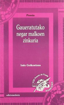 portada Gaueratutako Negar Malkoen Zinkuria (in Basque)
