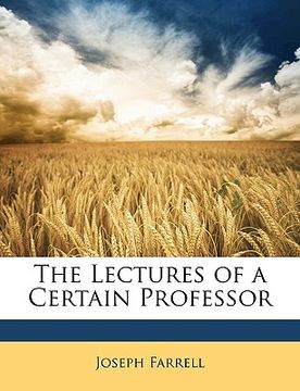 portada the lectures of a certain professor