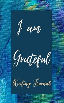 portada I am Grateful Writing Journal - Blue Purple Watercolor - Floral Color Interior And Sections To Write People And Places