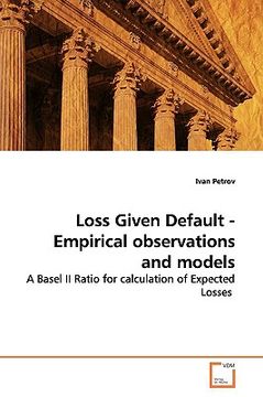 portada loss given default - empirical observations and models (en Inglés)