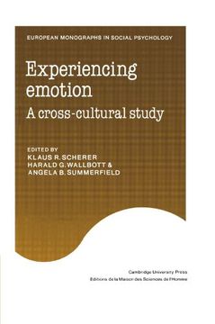 portada Experiencing Emotion Paperback (European Monographs in Social Psychology) (en Inglés)