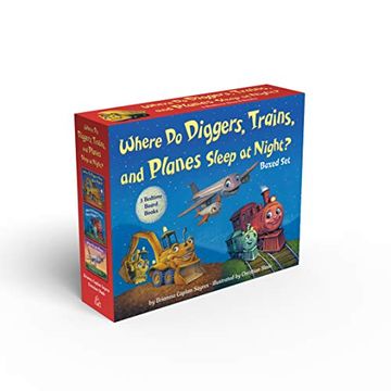portada Where do Diggers, Trains, and Planes Sleep at Night? Board Book Boxed set (en Inglés)