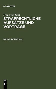 portada 1875 bis 1891 (en Alemán)
