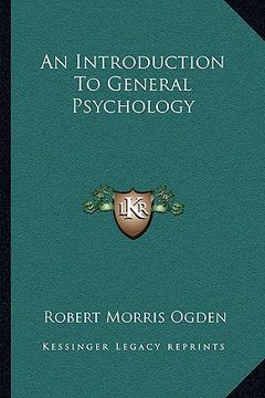 portada an introduction to general psychology (en Inglés)