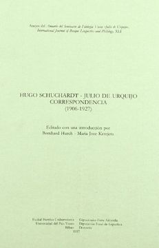 portada xli. hugo schuchardt-julio de urquijo. correspondencia (1906-1927) (in German)