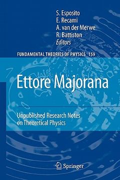 portada ettore majorana: unpublished research notes on theoretical physics
