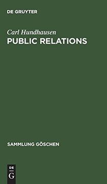 portada Public Relations (Sammlung Göschen) (en Alemán)