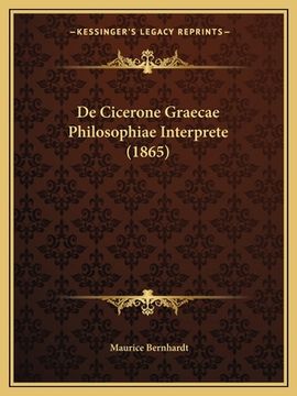 portada De Cicerone Graecae Philosophiae Interprete (1865) (en Latin)
