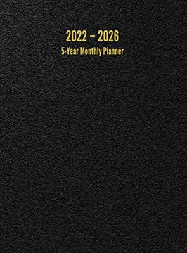 portada 2022 - 2026 5-Year Monthly Planner: 60-Month Calendar (Black) - Large (en Inglés)