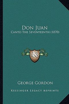 portada don juan: canto the seventeenth (1870) (en Inglés)