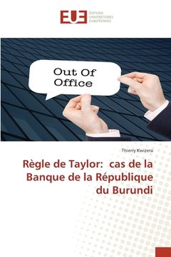 portada Règle de Taylor: cas de la Banque de la République du Burundi (en Francés)